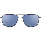 TELLARO, Matte Black with Blue Inside Temple Tips-Mineral Polarized 555nm Blue Cat 2 to 3, hi-res image number null